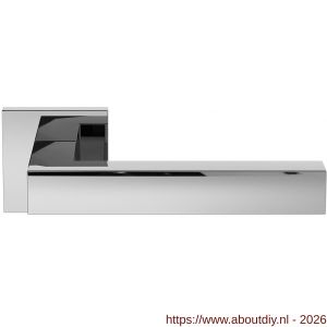GPF Bouwbeslag RVS GPF1302.49-02 Zaki+ deurkruk op vierkant rozet 50x50x8 mm RVS gepolijst - A21013828 - afbeelding 1