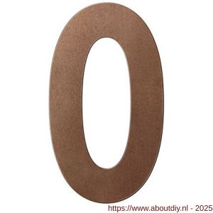 GPF Bouwbeslag Anastasius GPF9800.A2.0150-0 huisnummer 0 150 mm Bronze blend - A21010903 - afbeelding 1