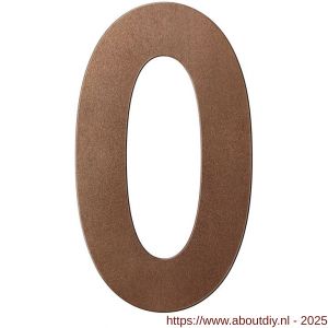 GPF Bouwbeslag Anastasius GPF9800.A2.0250-0 huisnummer 0 250 mm XL Bronze blend - A21010925 - afbeelding 1