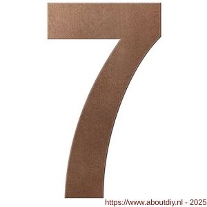 GPF Bouwbeslag Anastasius GPF9800.A2.0150-7 huisnummer 7 150 mm Bronze blend - A21010910 - afbeelding 1