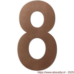 GPF Bouwbeslag Anastasius GPF9800.A2.0200-8 huisnummer 8 200 mm L Bronze blend - A21010923 - afbeelding 1