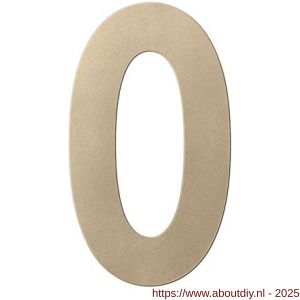 GPF Bouwbeslag Anastasius 9800.A4.0150-0 huisnummer 0 150 mm Champagne blend - A21010991 - afbeelding 1