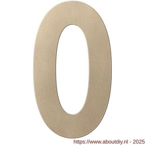 GPF Bouwbeslag Anastasius 9800.A4.0200-0 huisnummer 0 200 mm Champagne blend - A21011003 - afbeelding 1