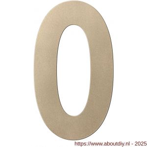 GPF Bouwbeslag Anastasius GPF9800.A4.0400-0 huisnummer 0 400 mm XXL Champagne blend - A21011023 - afbeelding 1