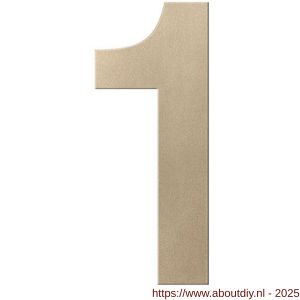 GPF Bouwbeslag Anastasius GPF9800.A4.0200-1 huisnummer 1 200 mm L Champagne blend - A21011004 - afbeelding 1