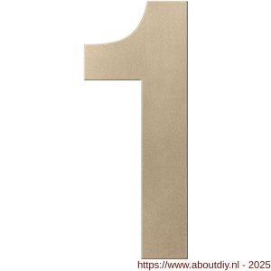 GPF Bouwbeslag Anastasius GPF9800.A4.0400-1 huisnummer 1 400 mm XXL Champagne blend - A21011024 - afbeelding 1