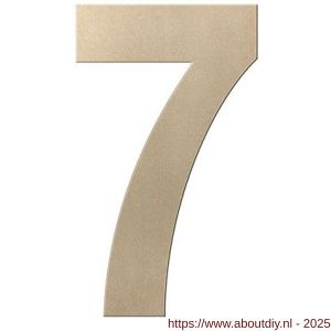 GPF Bouwbeslag Anastasius 9800.A4.0150-7 huisnummer 7 150 mm Champagne blend - A21010998 - afbeelding 1