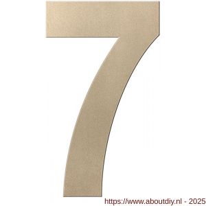 GPF Bouwbeslag Anastasius GPF9800.A4.0250-7 huisnummer 7 250 mm XL Champagne blend - A21011020 - afbeelding 1