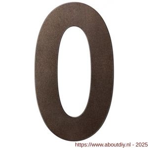 GPF Bouwbeslag Anastasius 9800.A1.0150-0 huisnummer 0 150 mm Dark blend - A21010859 - afbeelding 1