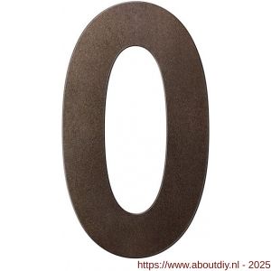 GPF Bouwbeslag Anastasius 9800.A1.0200-0 huisnummer 0 200 mm Dark blend - A21010871 - afbeelding 1