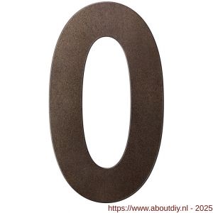 GPF Bouwbeslag Anastasius GPF9800.A1.0250-0 huisnummer 0 250 mm XL Dark blend - A21010881 - afbeelding 1