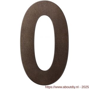 GPF Bouwbeslag Anastasius 9800.A1.0400-0 huisnummer 0 400 mm Dark blend - A21010891 - afbeelding 1