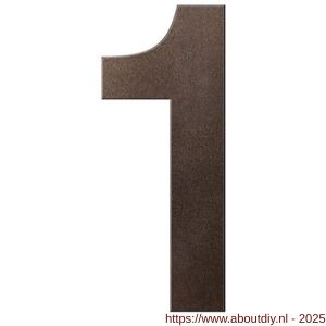 GPF Bouwbeslag Anastasius 9800.A1.0150-1 huisnummer 1 150 mm Dark blend - A21010860 - afbeelding 1