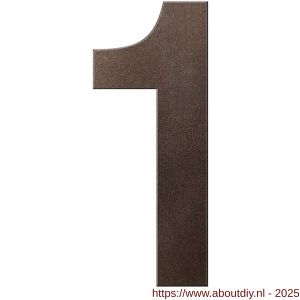 GPF Bouwbeslag Anastasius GPF9800.A1.0250-1 huisnummer 1 250 mm XL Dark blend - A21010882 - afbeelding 1