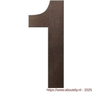 GPF Bouwbeslag Anastasius 9800.A1.0400-1 huisnummer 1 400 mm Dark blend - A21010892 - afbeelding 1