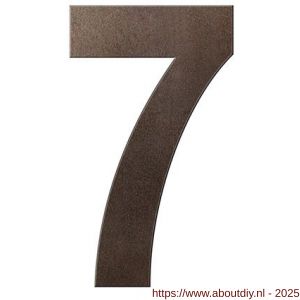 GPF Bouwbeslag Anastasius 9800.A1.0150-7 huisnummer 7 150 mm Dark blend - A21010866 - afbeelding 1