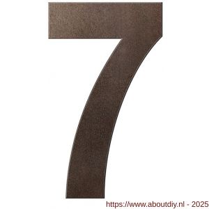 GPF Bouwbeslag Anastasius GPF9800.A1.0200-7 huisnummer 7 200 mm L Dark blend - A21010878 - afbeelding 1