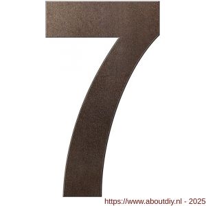 GPF Bouwbeslag Anastasius GPF9800.A1.0250-7 huisnummer 7 250 mm XL Dark blend - A21010888 - afbeelding 1