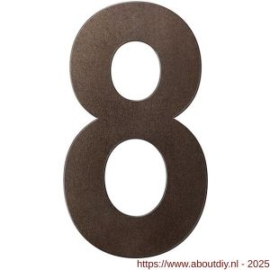 GPF Bouwbeslag Anastasius GPF9800.A1.0200-8 huisnummer 8 200 mm L Dark blend - A21010879 - afbeelding 1
