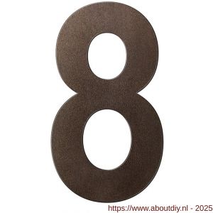 GPF Bouwbeslag Anastasius GPF9800.A1.0250-8 huisnummer 8 250 mm XL Dark blend - A21010889 - afbeelding 1