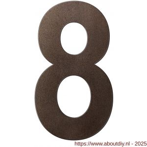 GPF Bouwbeslag Anastasius GPF9800.A1.0400-8 huisnummer 8 400 mm XXL Dark blend - A21010899 - afbeelding 1