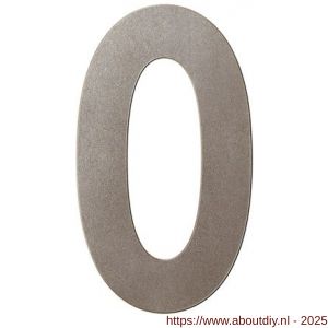 GPF Bouwbeslag Anastasius 9800.A3.0150-0 huisnummer 0 150 mm Mocca blend - A21010947 - afbeelding 1
