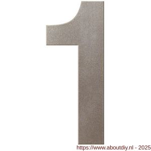 GPF Bouwbeslag Anastasius 9800.A3.0150-1 huisnummer 1 150 mm Mocca blend - A21010948 - afbeelding 1