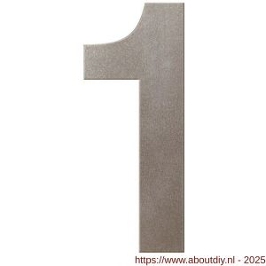 GPF Bouwbeslag Anastasius 9800.A3.0200-1 huisnummer 1 200 mm Mocca blend - A21010960 - afbeelding 1