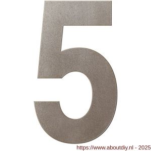 GPF Bouwbeslag Anastasius 9800.A3.0250-5 huisnummer 5 250 mm Mocca blend - A21010974 - afbeelding 1