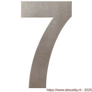 GPF Bouwbeslag Anastasius 9800.A3.0150-7 huisnummer 7 150 mm Mocca blend - A21010954 - afbeelding 1