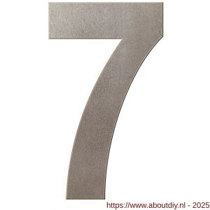 GPF Bouwbeslag Anastasius 9800.A3.0200-7 huisnummer 7 200 mm Mocca blend - A21010966 - afbeelding 1