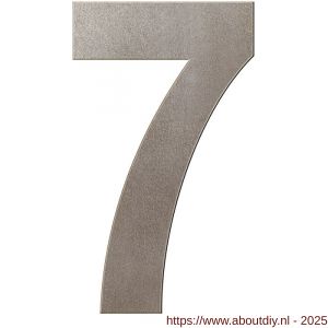GPF Bouwbeslag Anastasius 9800.A3.0250-7 huisnummer 7 250 mm Mocca blend - A21010976 - afbeelding 1