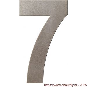 GPF Bouwbeslag Anastasius 9800.A3.0400-7 huisnummer 7 400 mm Mocca blend - A21010986 - afbeelding 1