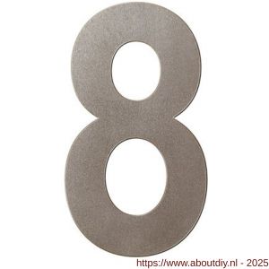 GPF Bouwbeslag Anastasius 9800.A3.0150-8 huisnummer 8 150 mm Mocca blend - A21010955 - afbeelding 1