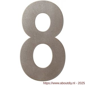 GPF Bouwbeslag Anastasius 9800.A3.0200-8 huisnummer 8 200 mm Mocca blend - A21010967 - afbeelding 1