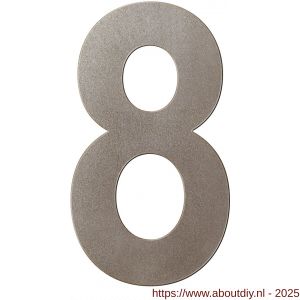 GPF Bouwbeslag Anastasius 9800.A3.0400-8 huisnummer 8 400 mm Mocca blend - A21010987 - afbeelding 1