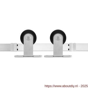 GPF Bouwbeslag RVS 0510.09 schuifdeursysteem Osa RVS 200 cm RVS geborsteld - A21007843 - afbeelding 1