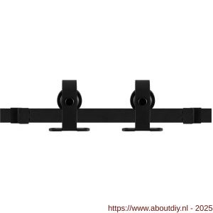 GPF Bouwbeslag ZwartWit 0608.61 schuifdeursysteem Mutka mini zwart 100 cm zwart - A21008402 - afbeelding 1