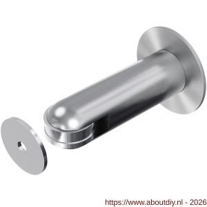 GPF Bouwbeslag RVS GPF0750.09 magnetische deurstopper RVS geborsteld - A21016765 - afbeelding 1
