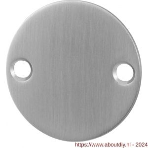 GPF Bouwbeslag RVS 0900.06 blinde platte ronde rozet 50x2 mm RVS geborsteld - A21003502 - afbeelding 1