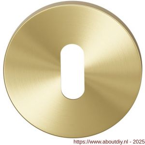 GPF Bouwbeslag Entree 0901VRP4 sleutelrozet 53x6,5 mm PVD mat messing - A21011372 - afbeelding 1