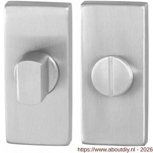 GPF Bouwbeslag RVS GPF0903.01 toiletgarnituur rechthoekig 70x32 mm stift 8 mm RVS geborsteld - A21008305 - afbeelding 1