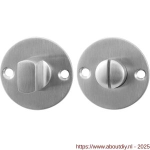 GPF Bouwbeslag RVS GPF0903.06 platte toiletgarnituur 50x2 mm stift 8 mm RVS geborsteld - A21003816 - afbeelding 1