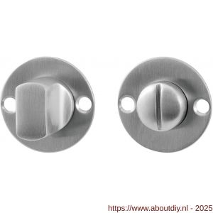 GPF Bouwbeslag RVS GPF0903.07 platte toiletgarnituur 38x2 mm stift 8 mm RVS geborsteld - A21003817 - afbeelding 1