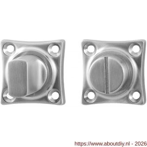 GPF Bouwbeslag RVS GPF0903.09 vierkante toiletgarnituur 38x38x5 mm stift 8 mm RVS geborsteld - A21003819 - afbeelding 1
