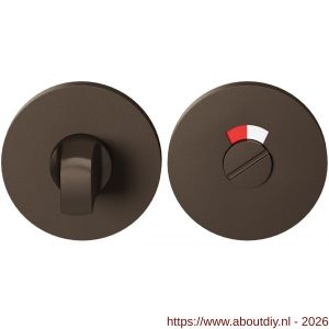 GPF Bouwbeslag Entree GPF0903VRA1 toiletgarnituur 53x6 mm stift 8 mm met rood-wit indicator Dark blend - A21016778 - afbeelding 1