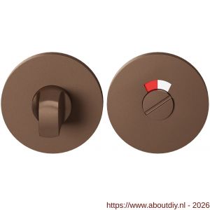 GPF Bouwbeslag Entree GPF0903VRA2 toiletgarnituur 53x6 mm stift 8 mm met rood-wit indicator Bronze blend - A21016779 - afbeelding 1