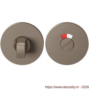 GPF Bouwbeslag Entree GPF0903VRA3 toiletgarnituur 53x6 mm stift 8 mm met rood-wit indicator Mocca blend - A21016780 - afbeelding 1