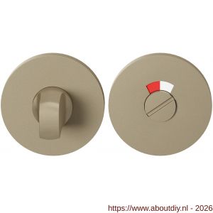 GPF Bouwbeslag Entree GPF0903VRA4 toiletgarnituur rond 53x6 mm stift 8 mm met rood-wit indicator Champagne blend - A21016781 - afbeelding 1