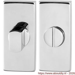 GPF Bouwbeslag RVS GPF0904.41 toiletgarnituur rechthoekig 70x32 mm stift 5 mm RVS gepolijst - A21008760 - afbeelding 1